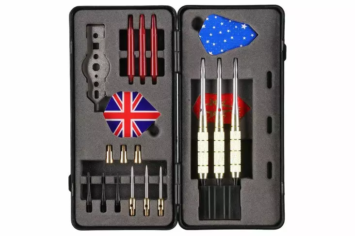 Atom Darts tikat 18 g teräs 3 kpl vaihtokärjillä - Sisäliikunta ja kehonhuolto - 6410416407074 - 1