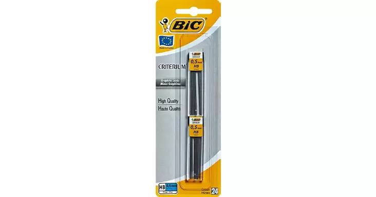 Bic irtolyijy 0,5mm 2x12kpl - Lyijykynät ja lyijyt - 3270220029724 - 1