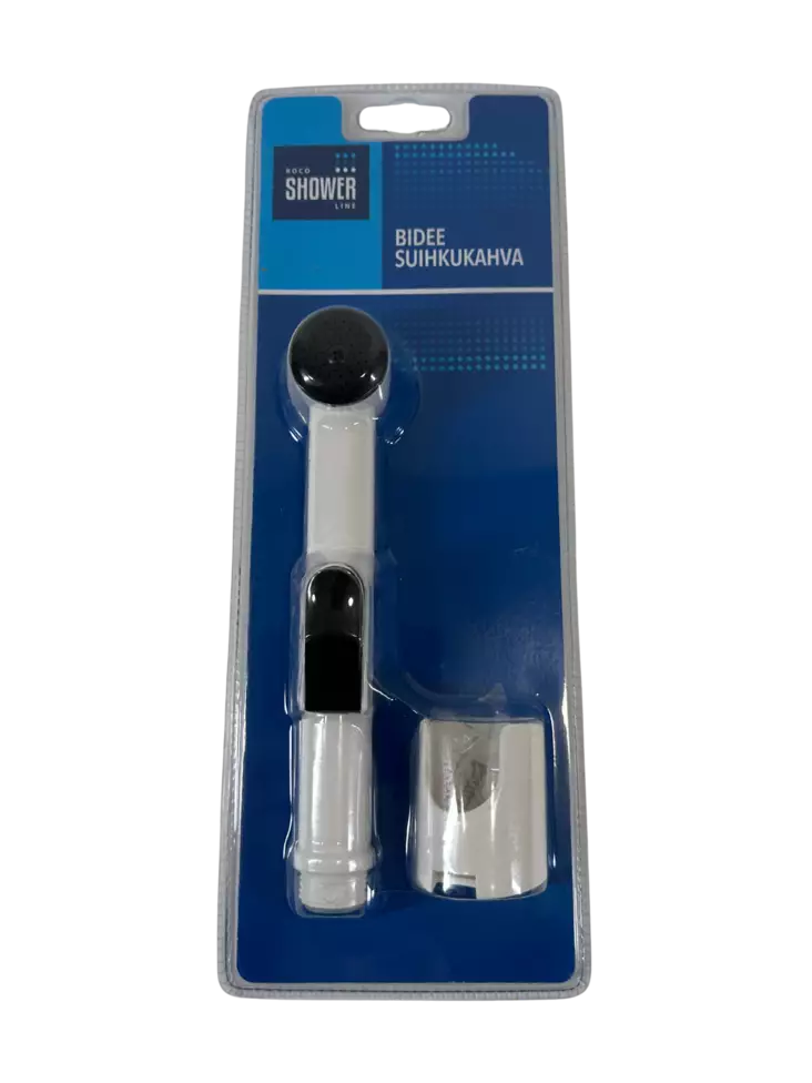 Bidee suihku napilla+ pidike,valkoinen - Bideesuihkut ja käsisuihkut - 6438159121774 - 1