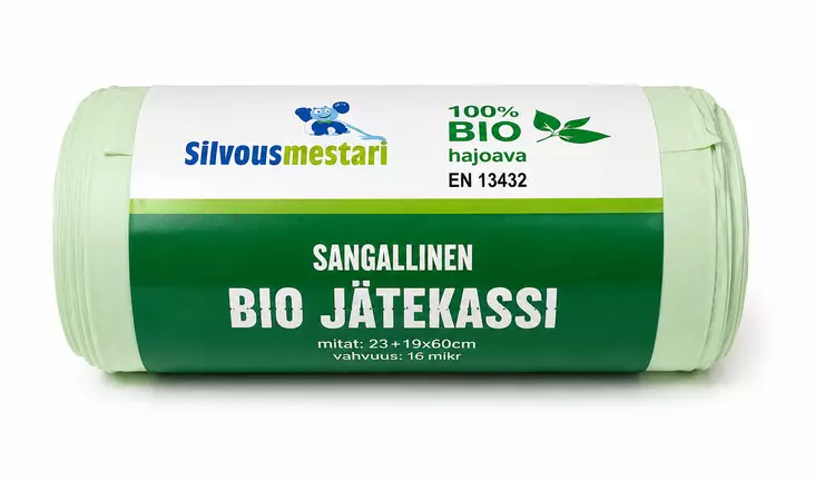 Bio jätekassi sangoilla 20L 30 kpl/rll - Biojätepussit - 6438159056564 - 1