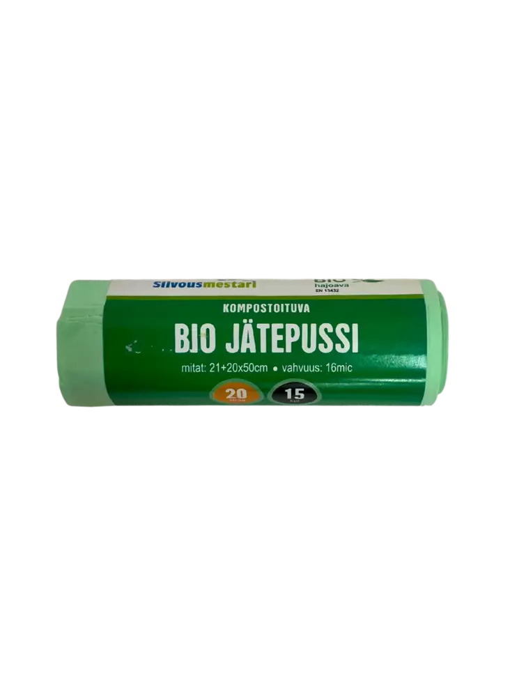 Bio jätepussi 20L 15kpl/rll - Biojätepussit - 6438159056984 - 1