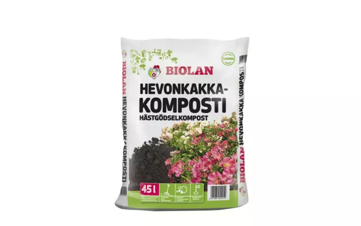 Biolan Hevonkakkakomposti 45L - Mullat ja turpeet - 6411961054454 - 1