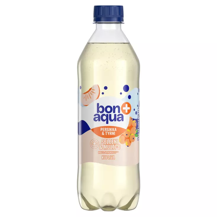 Bonaqua Hurma persikka-tyrni 0,5l - Lähdevedet ja kivennäisvedet - 6415600545754 - 1
