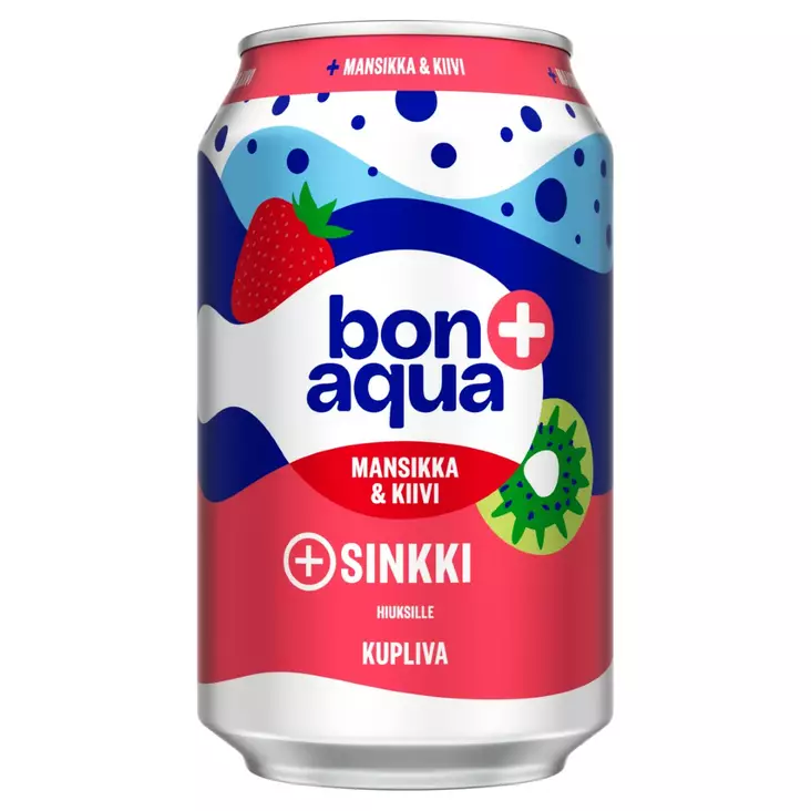 Bonaqua Mansikka Kiwi kivennäisvesi - Lähdevedet ja kivennäisvedet - 6415600581714 - 1