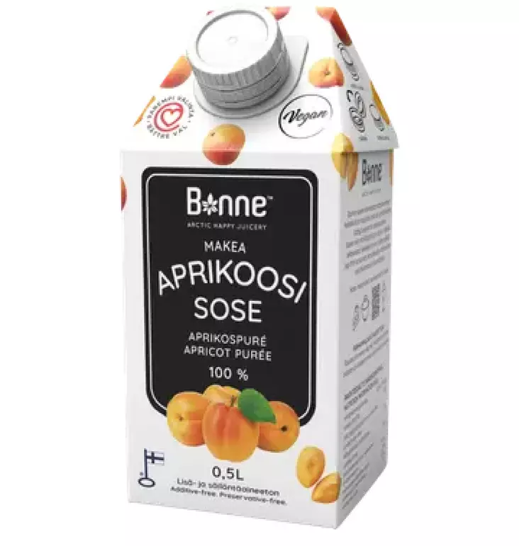 Bonne Premium Aprikoosisose 100% 0,5l - Elintarvikkeet - 6420610112834 - 1