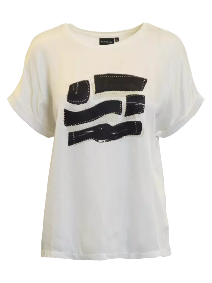 Brandtex pusero Kerma/printti edessä S - Naisten paidat ja puserot - 5713242238074 - 1