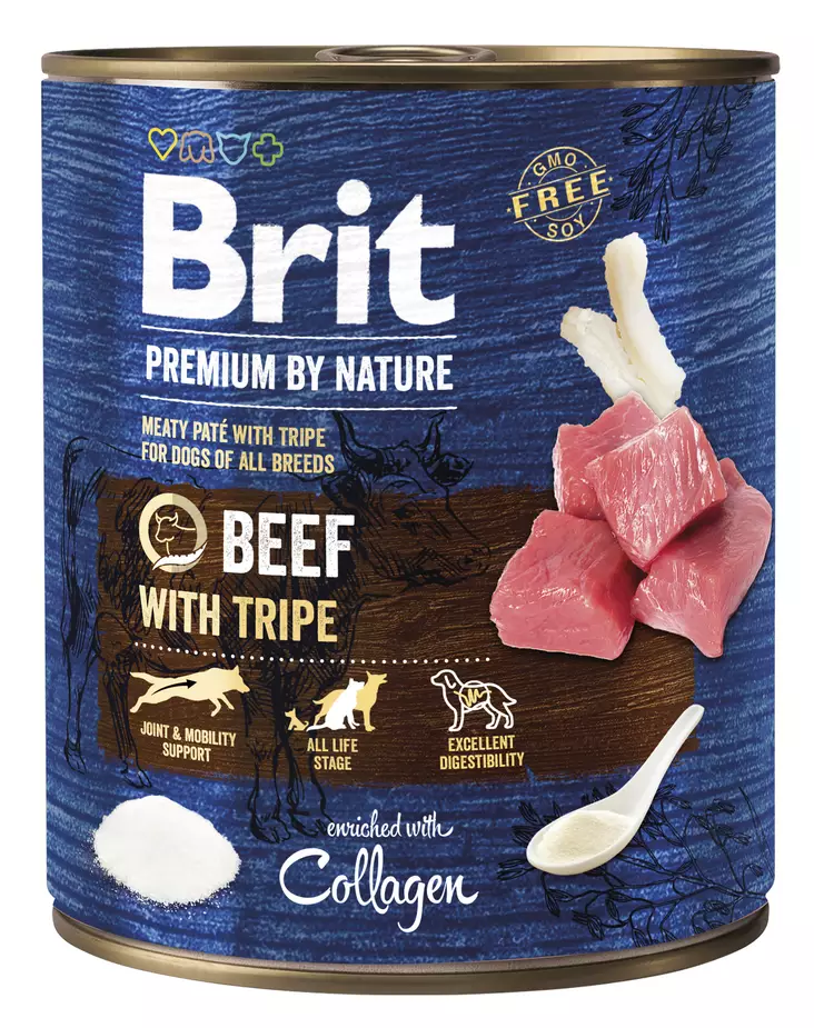 Brit Premium By Nature Naudanliha & Kyljys tölkki 800g - Koiran märkäruoat - 8595602561834 - 1