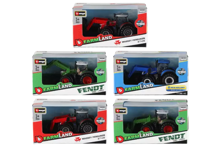 Burago traktori ja etukuormaaja - Leikkiautot ja kauko-ohjattavat autot - 4893993316304 - 1