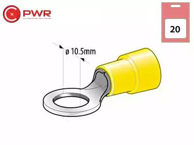 C-PWR rengasliittimet KELT.20KPL M10 - Liittimet ja liitinlajitelmat - 6438255138614 - 1