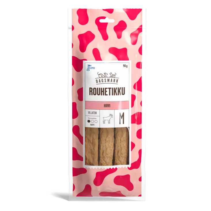 Dagsmark rouhetikku 90g hirvi M - Koiran luut - 6430066380824 - 1