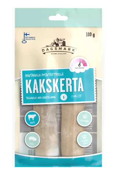 Dm Kakskerta täyterulla possu 100g - Koiran herkut - 6430066382804 - 1