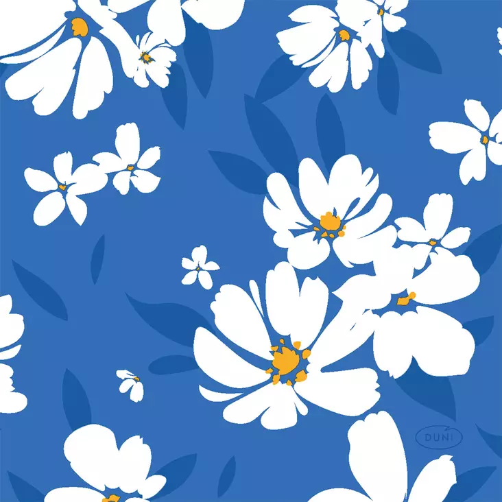 Duni Lautasliina 24cm sunny day sininen - Kahviliinat - 7321012091194 - 1