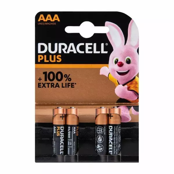 Duracell extra life paristo AAA 4kpl - Sormiparistot - 5000394077164 - 1
