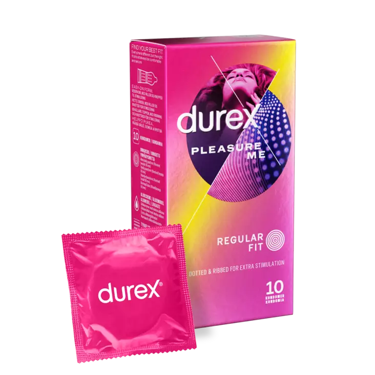 Durex Pleasure Me kondomi 10kpl - Ehkäisy ja seksuaalisuus - 5038483968314 - 1