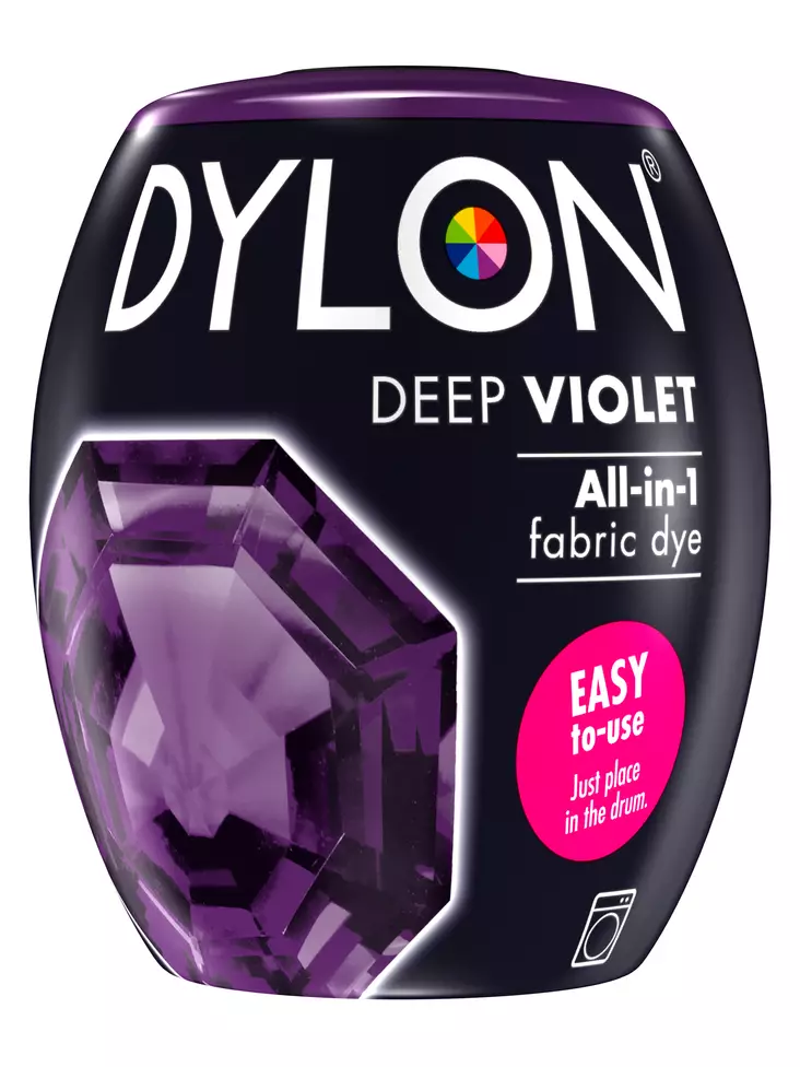 Dylon tekstiiliväri deep violet 30 350g - Konetekstiilivärit - 7332531091954 - 1