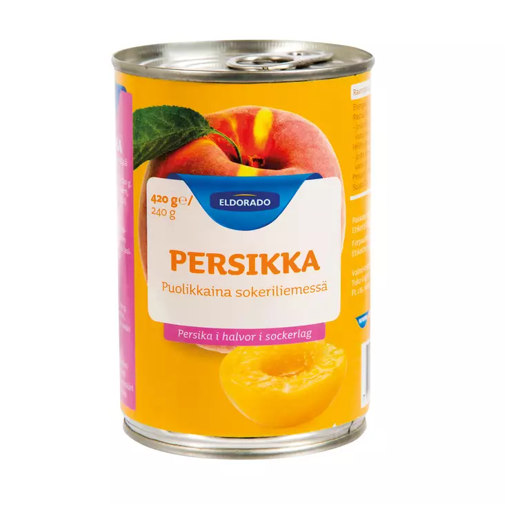 Eldorado Persikka410/240G sokeriliemessä - Hedelmä- ja marjasäilykkeet - 6430060508064 - 1