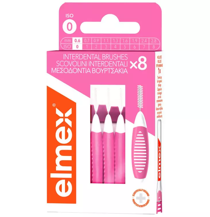 Elmex hammasväliharja koko 0 8kpl - Suunhoitotarvikkeet & suuvedet - 8718951747654 - 1