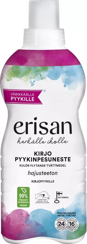 Erisan Kirjo Pyykinpesuneste 850ml - Pyykinpesu- ja huuhteluaineet - 6417964579734 - 1
