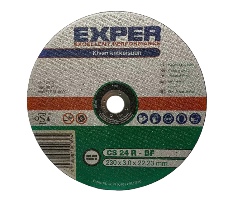 Exper katkaisulaikka kivelle 230x3,0mm - Katkaisulaikat - 6438081000864 - 1