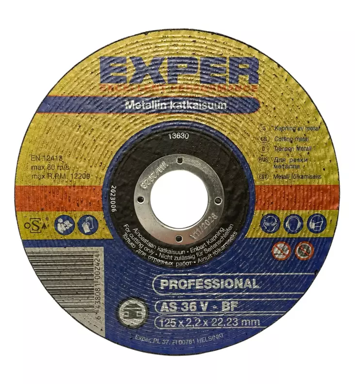 Exper katkaisulaikka metallille 125x2,2mm - Katkaisulaikat - 6438081002424 - 1