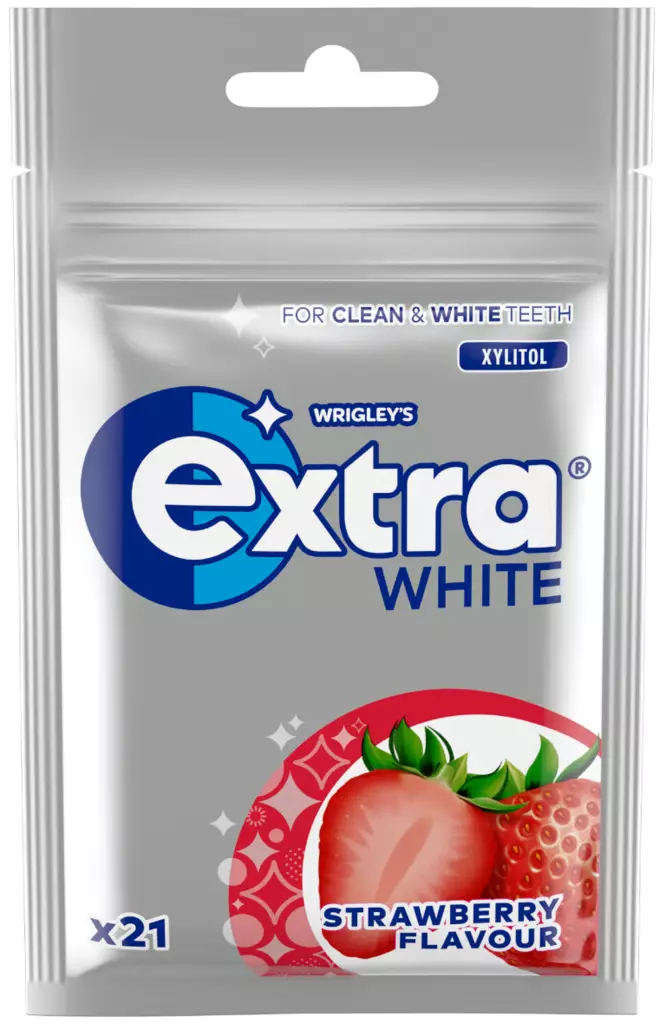 Extra White Strawberry purukumi 29g - Purukumit - 4009900536974 - 1