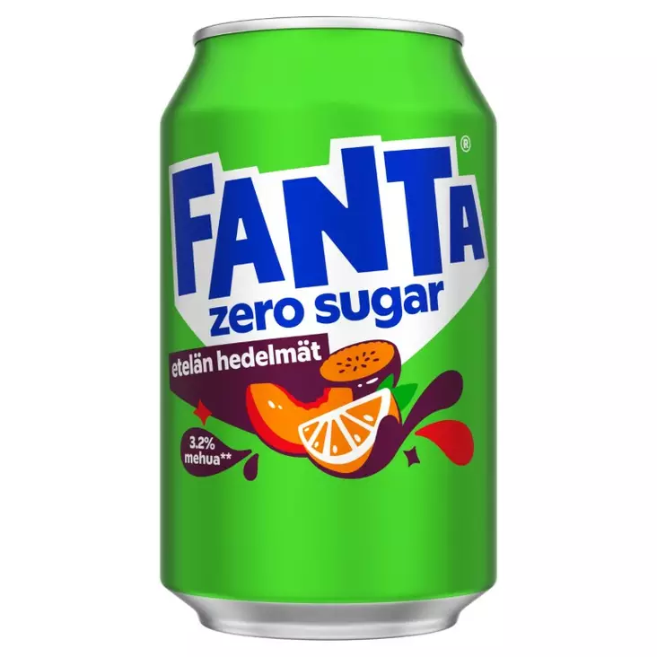Fanta Etelän hedelmät zero 0,33l - Virvoitusjuomat ja mixerit - 6415600581974 - 1