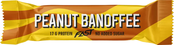 Fast proteiinipatukka 55g Peanut Banoffe - Murot, myslit ja hiutaleet - 6430056284194 - 1