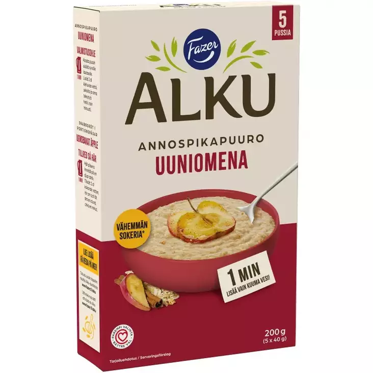Fazer alku annospikapuuro uunipuuro 200g - Murot, myslit ja hiutaleet - 6419811104304 - 1