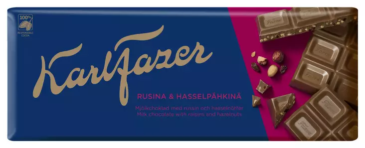 Fazer rusina& hasselpähkinä 200G - Suklaat - 6411401015144 - 1