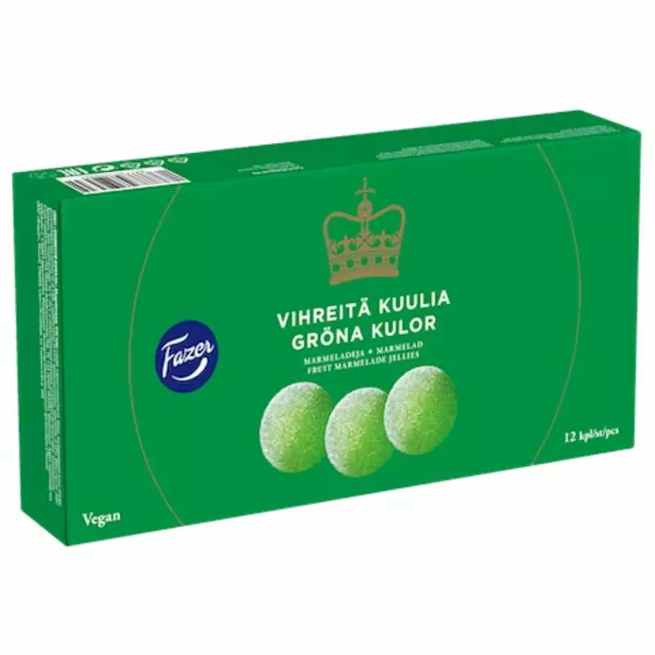 Fazer Vihreitä kuulia 260G - Joulumakeiset - 6411401042324 - 1