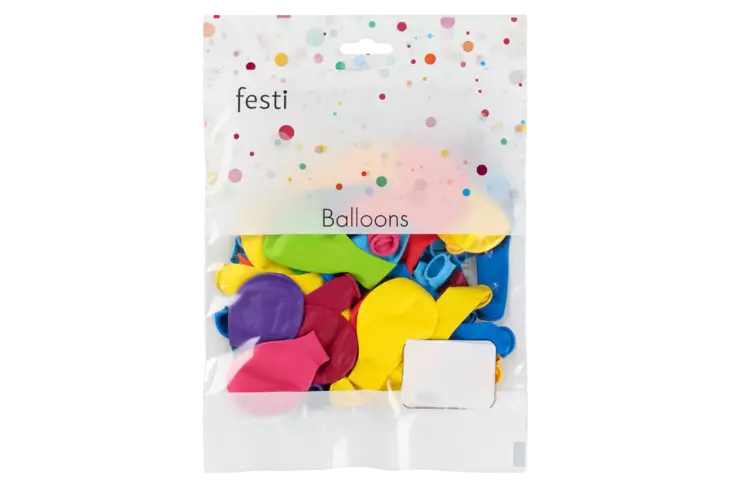 Festi ilmapallo 22cm 50kpl - Vappukoristeet - 6410416344034 - 2