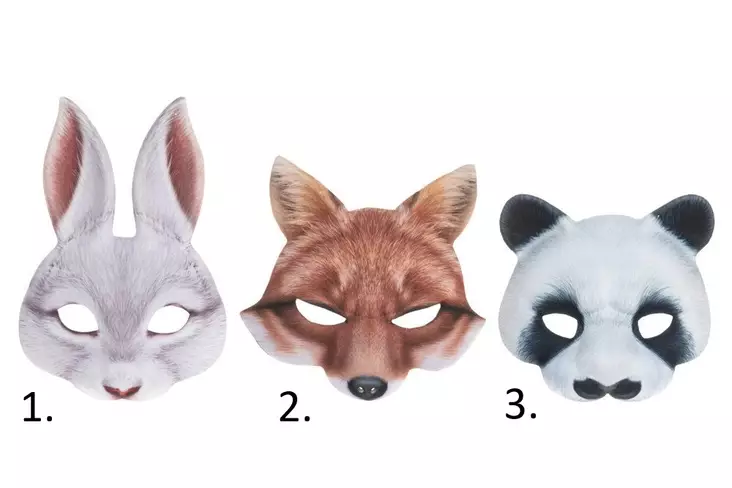 Festi Naamio eläimet, lajitelma - Halloween asut ja koristeet - 6410413137844 - 1