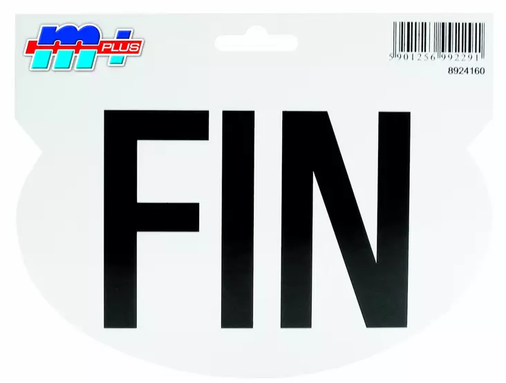FIN-tarra pieni 81x53mm - Muut autotarvikkeet - 5901256992284 - 1