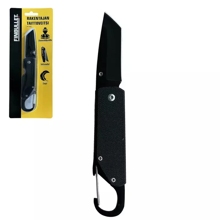 Finbullet Rakentajan taittoveitsi 185 mm - Veitset - 6438152019924 - 1