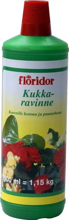 Floridol kukkaravinne 1l - Sisäkukkien ja huonekasvien ravinteet - 4009737872214 - 1