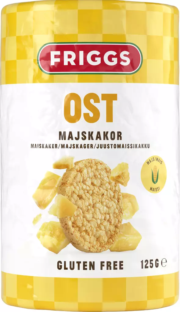 Friggs maissikakku 125g juusto - Maissi-, kaura-, ja riisikakut - 7350028545094 - 1