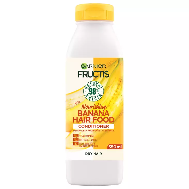 Garnier Fructis Hair Food Banana hoitoaine kuiville hiuksille 350ml - Hiustenhoitoaineet - 3600542318334 - 1