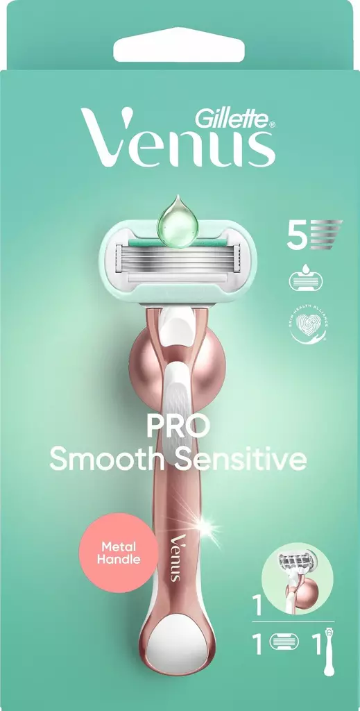 Gillette Venus Pro Smooth Sensitive - Partavaahdot ja -geelit - 8700216568944 - 1