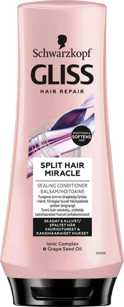 GLISS SPLIT HAIR MIRACLE HOITOAINE 200ML - Hiustenhoito ja hiuskoristeet - 7332531111454 - 1