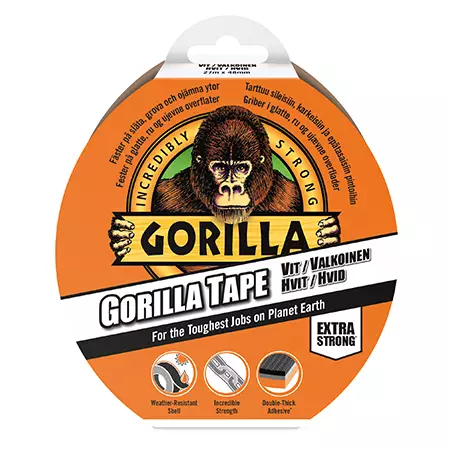 Gorilla Tape White 27m - Teipit - 5704947004354 - 1