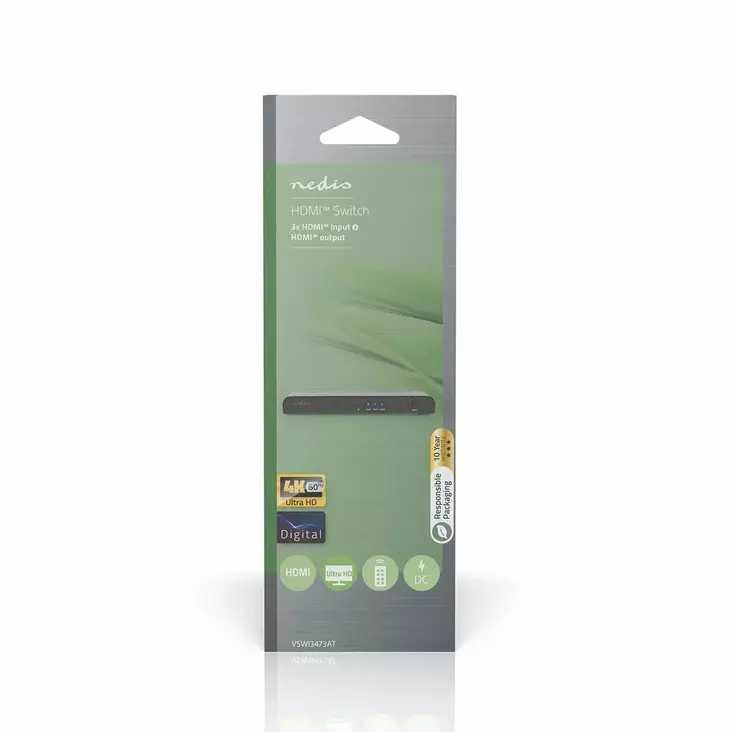 HDMI-kytkin 3-porttinen - Näyttökaapelit - 5412810320134 - 1