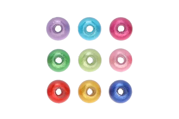 Heijastava helmi 6mm/100 värisekoitus - Askarteluhelmet - 6410416086484 - 1