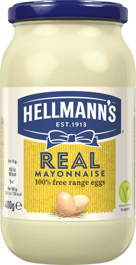 Hellmann's Real majoneesi 400g - Ruokaöljyt, maustaminen ja makeutus - 5000184321064 - 1