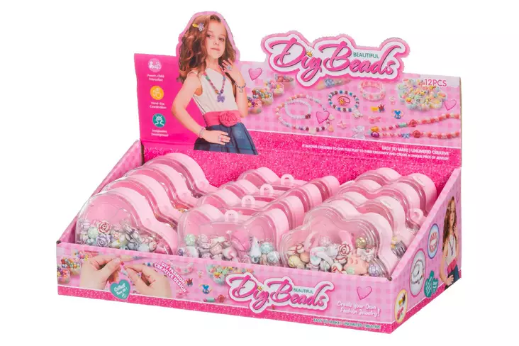 Helmikoru leikkisetti lajitelma display - Askarteluhelmet - 6410416439334 - 1