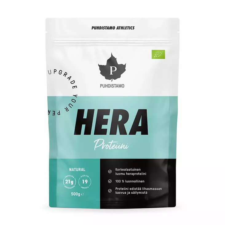 Heraproteiini natural 500g - Urheiluravinteet ja -valmisteet - 6430039223004 - 1