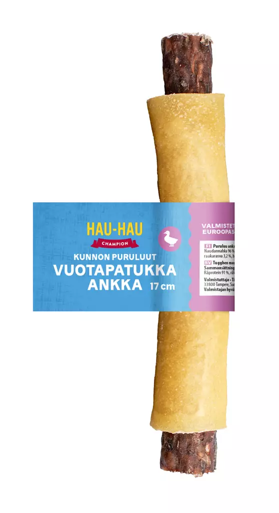 HHC Kunnon Vuotapatukka ankka 17cm 75g - Koiran luut - 6438554006904 - 1