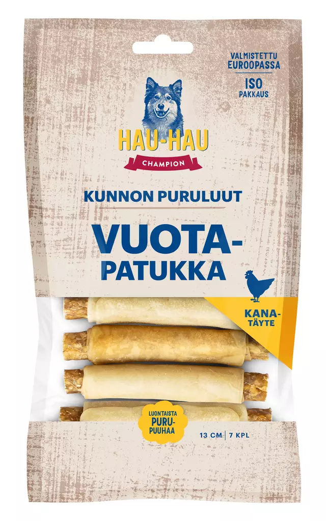 HHC Vuotapatukka kana 13cm 350g - Koiran luut - 6438554002104 - 1