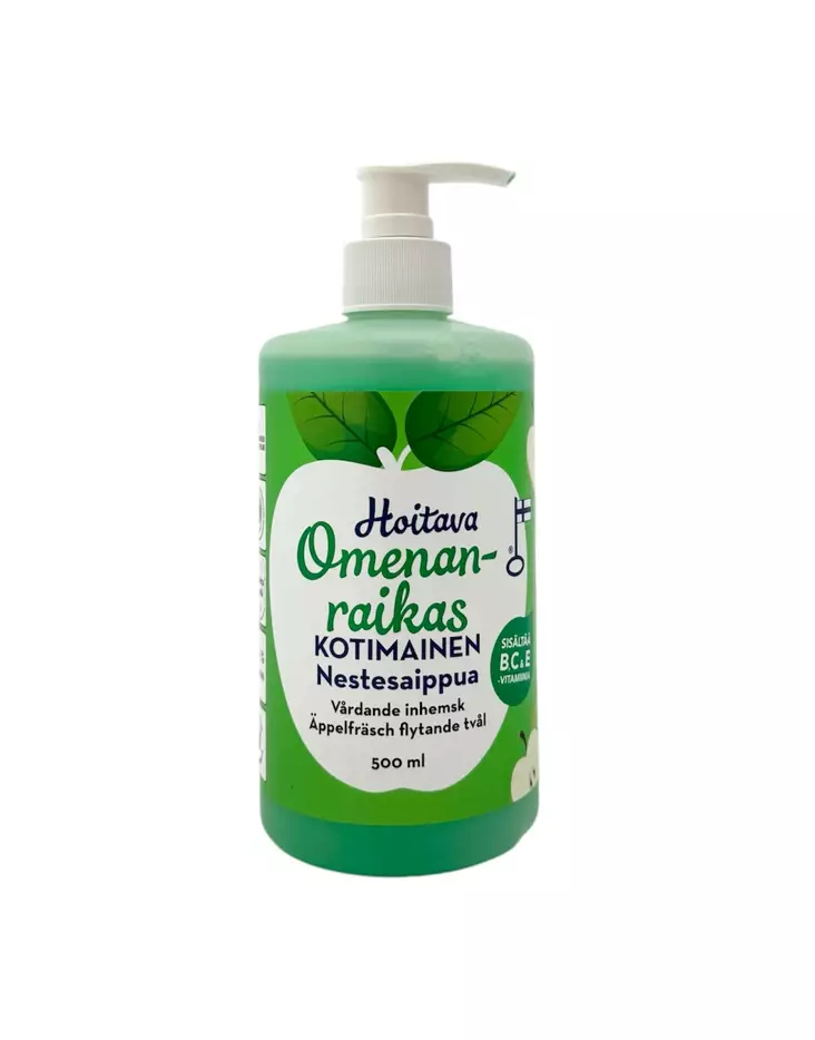 Hoitava Nestesaippua 500ml Omenanraikas - Nestesaippuat - 6417037103934 - 1