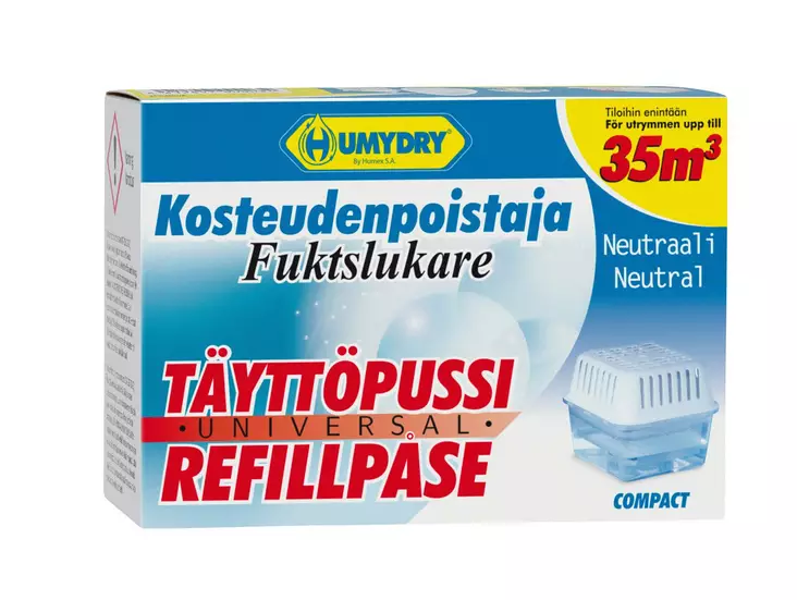 Humydry Compact täyttöpakkaus - Kosteudenpoistajat - 8412857000034 - 2