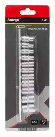 Hylsysarja 1/4" SAE 11-os - Hylsysarjat - 6420286915104 - 1